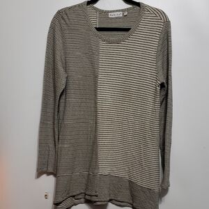 HABITAT Long Sleeve Crewneck Stripe Block Panel Tunic S